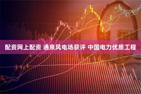 配资网上配资 通泉风电场获评 中国电力优质工程